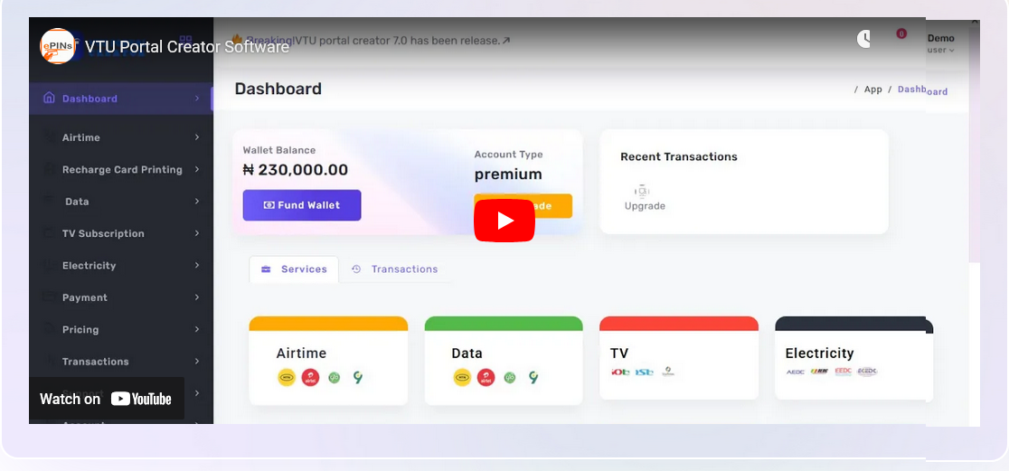 Premium bill payment portal Creator gallery image