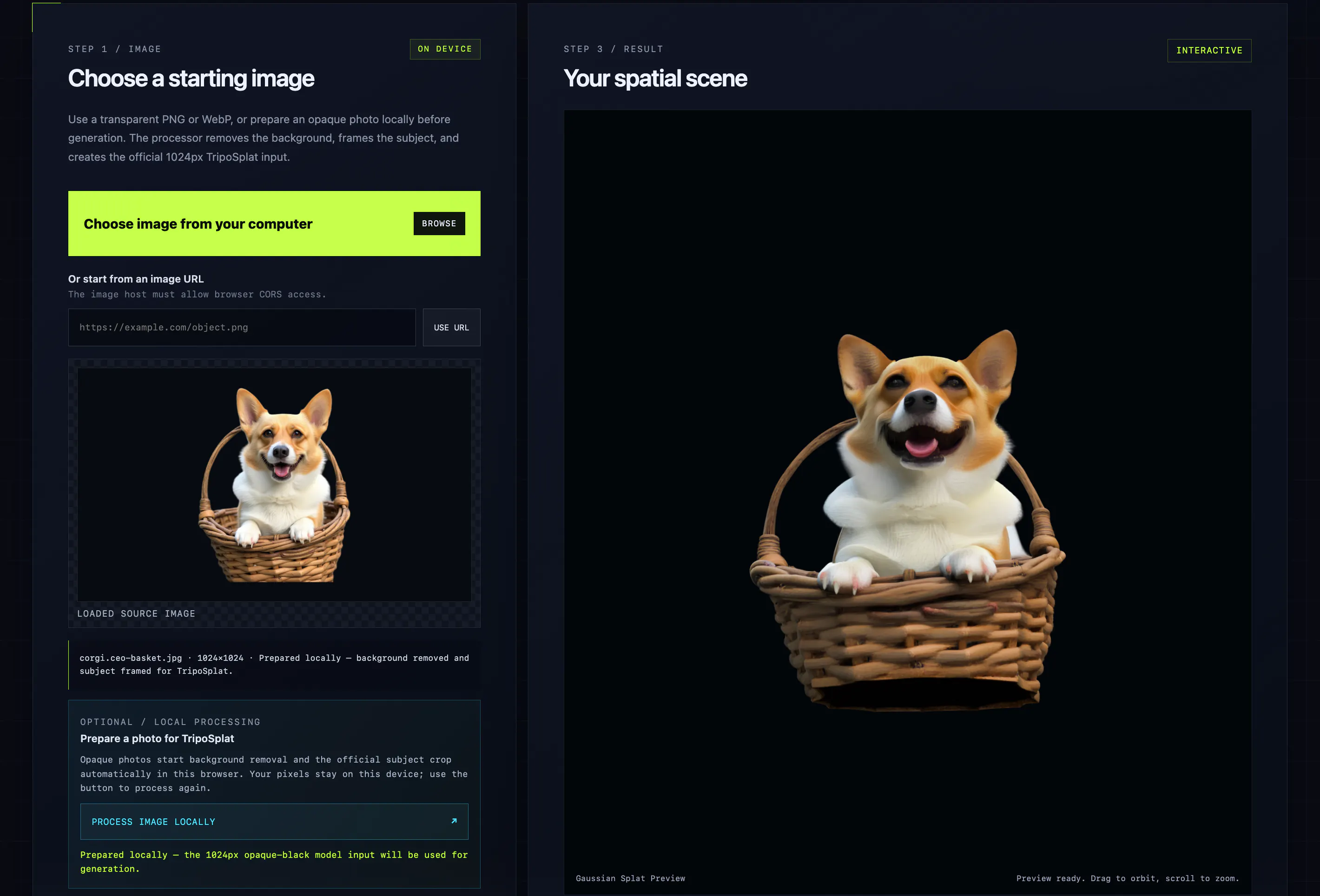TripoSplat WebGPU on Vercel! 截图 6