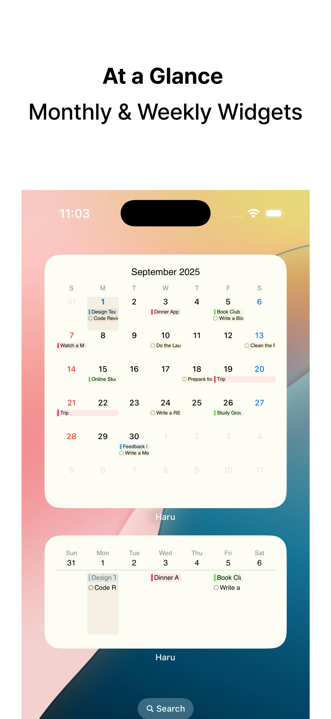 Média Haru - Le moyen le plus simple d'organiser votre journée - et maintenant, votre mois 5