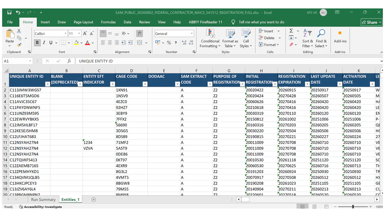 SAM.gov Contractor Database Compiler gallery image