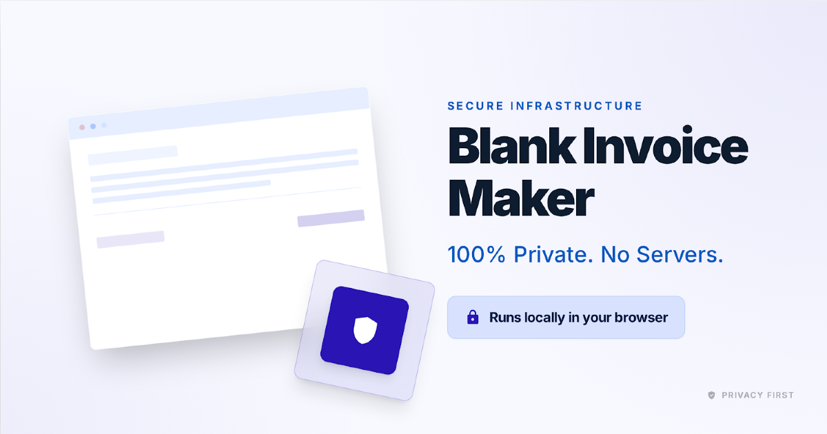 Blank Invoice Maker