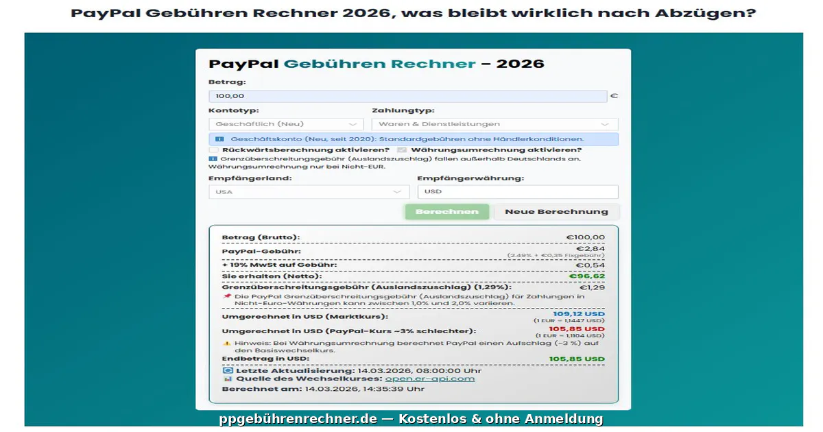 PayPal Gebührenrechner Deutschland gallery image