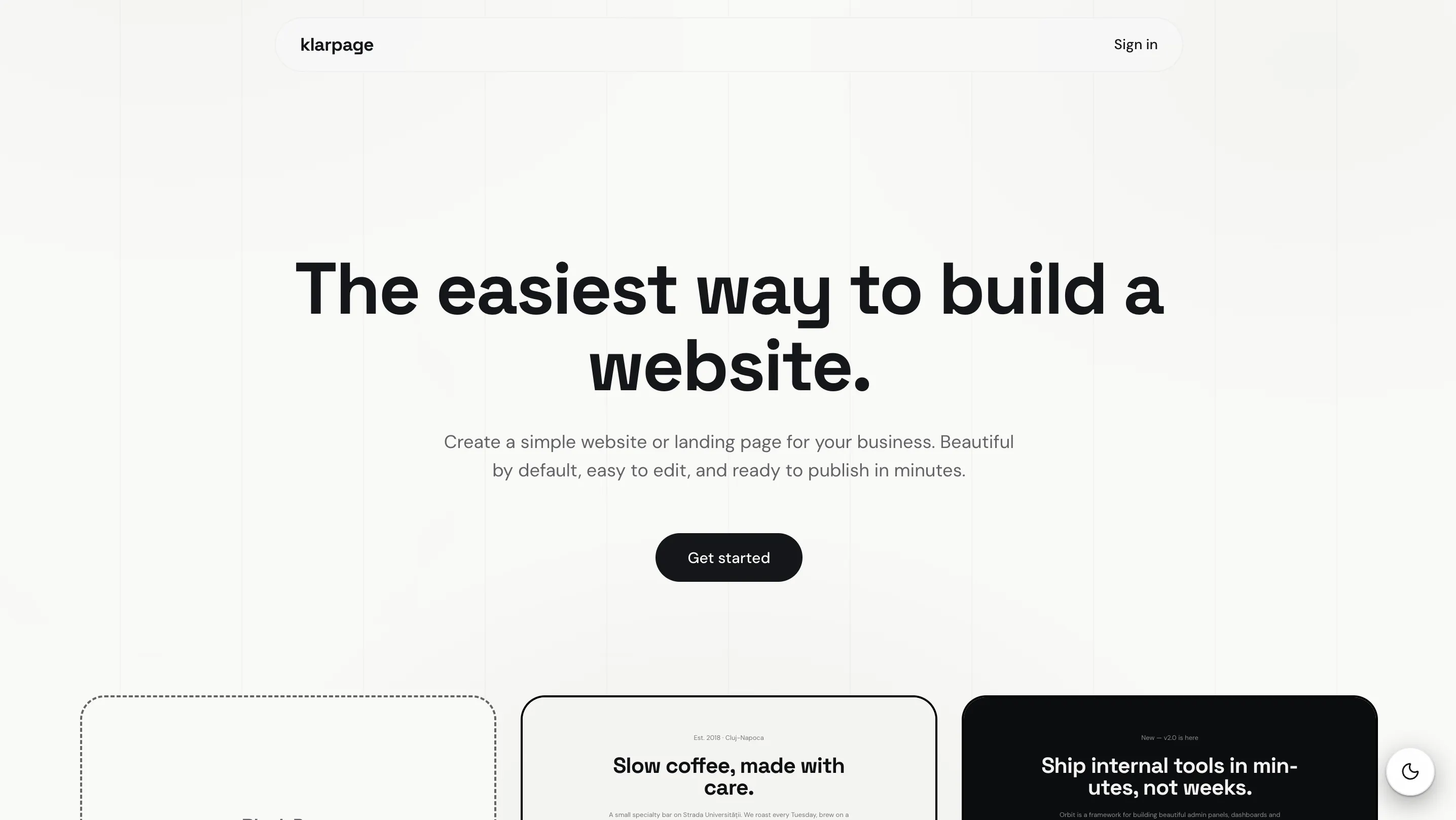 klarpage 截图