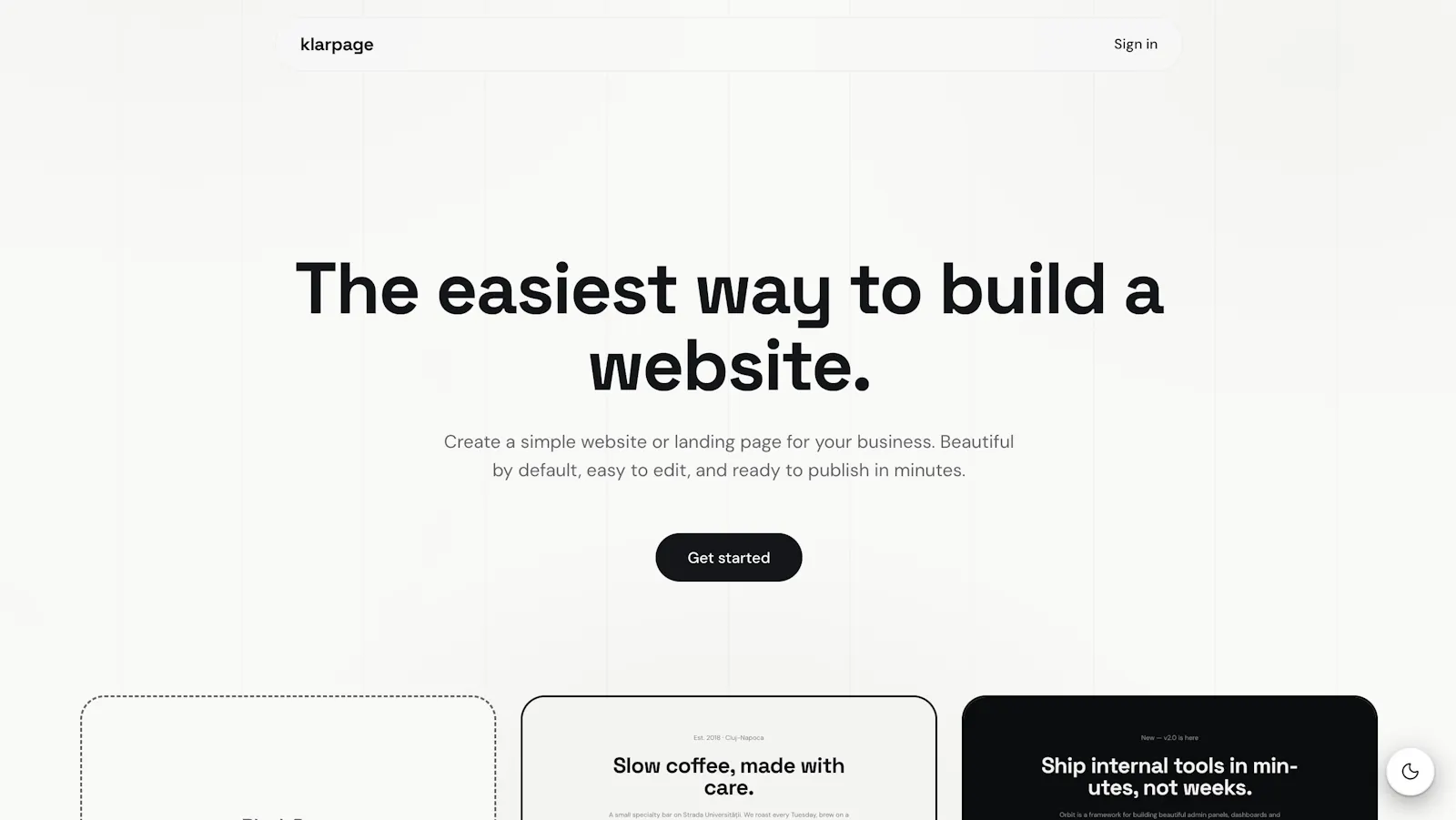 klarpage screenshot 1