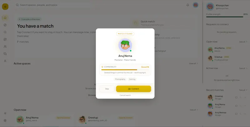 Greetup screenshot 7