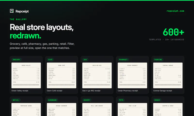 Repceipt screenshot 2