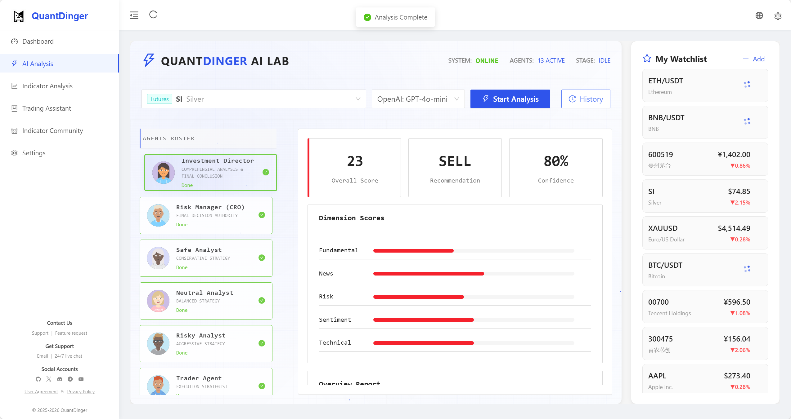 QuantDinger - Screenshot 3 showing product features and functionality