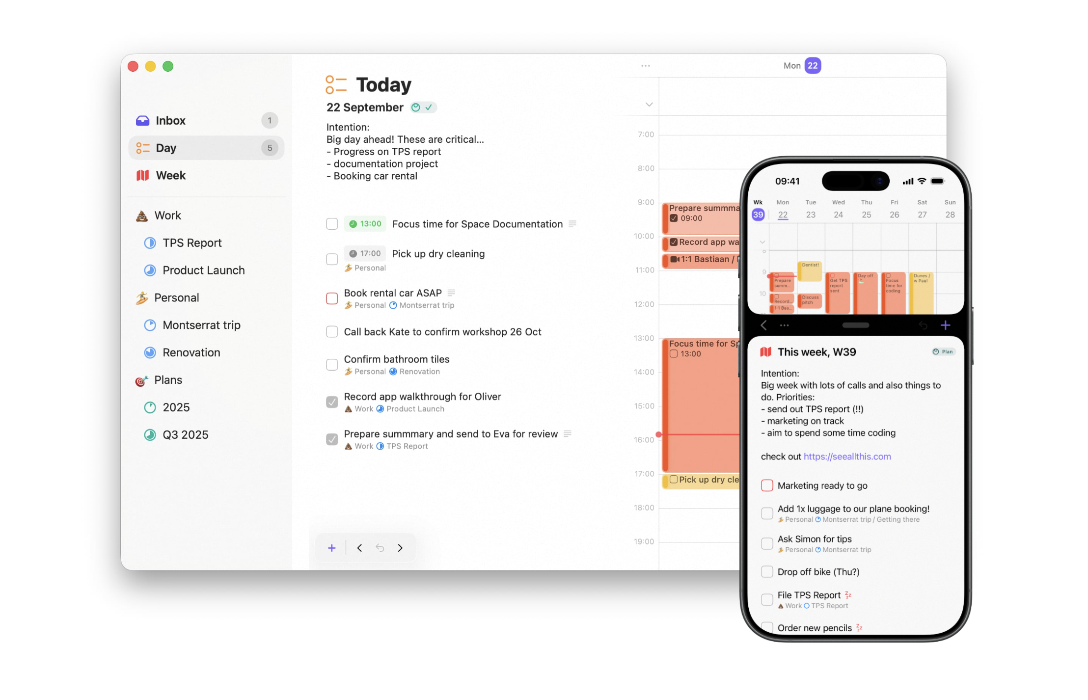 Média Espace - Tâches et plans pour Mac et iPhone 2