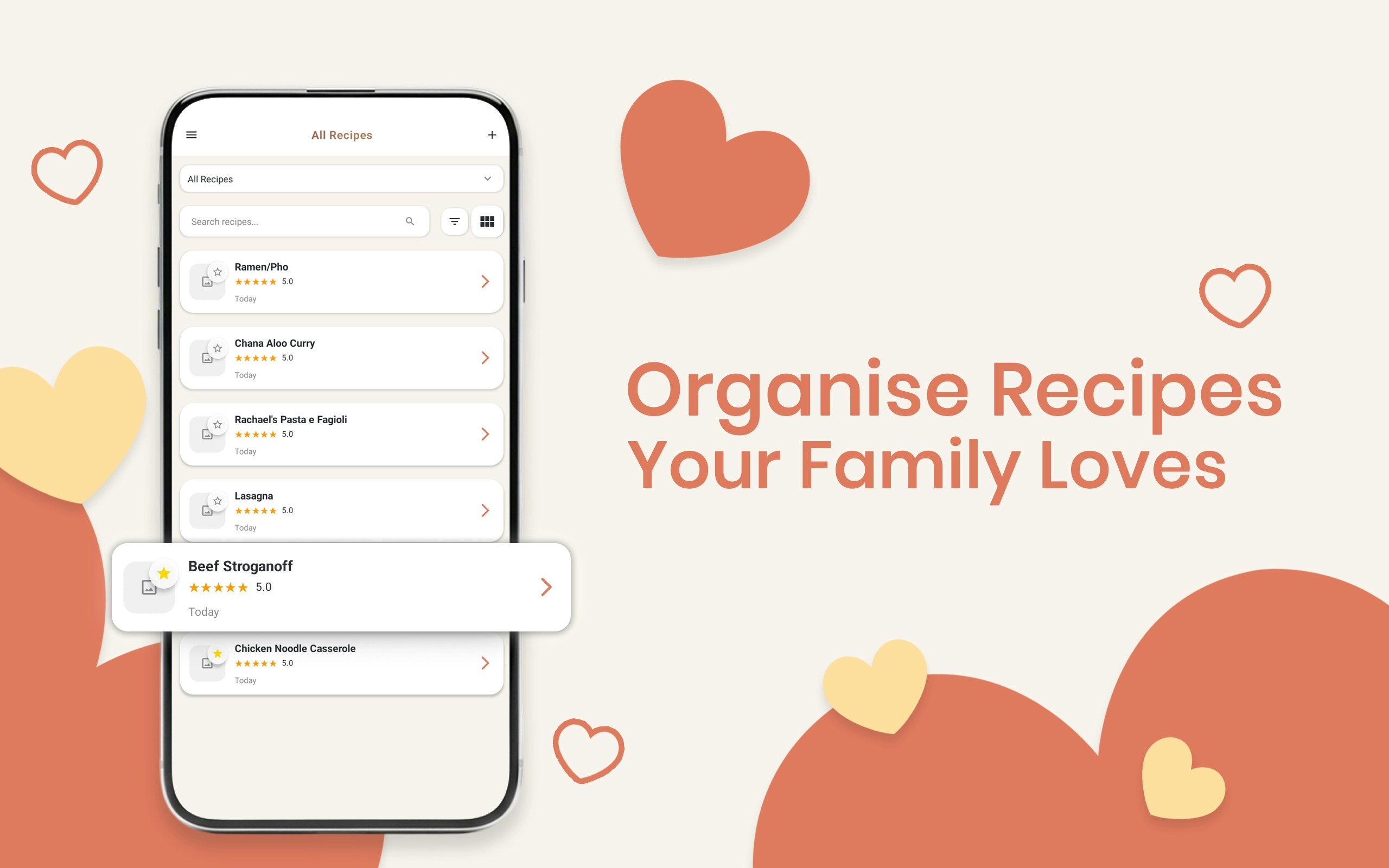 Mummy’s Cooking: Meal Planner - Screenshot 2 showing product features and functionality