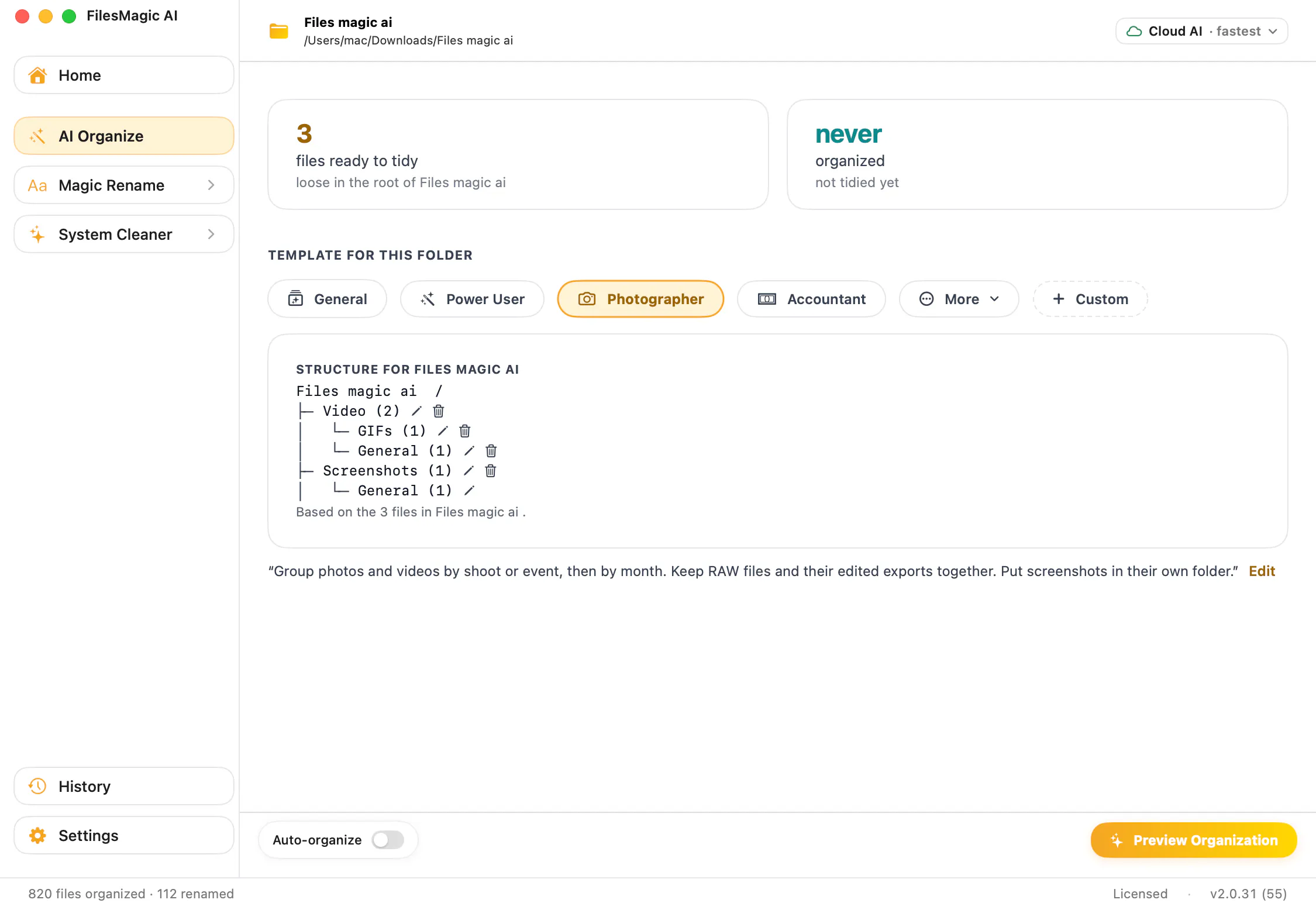 Files Magic AI File Rename & Organizer gallery image