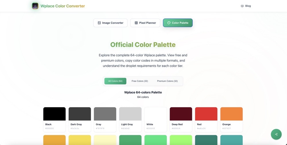 Wplace Color Converter gallery image