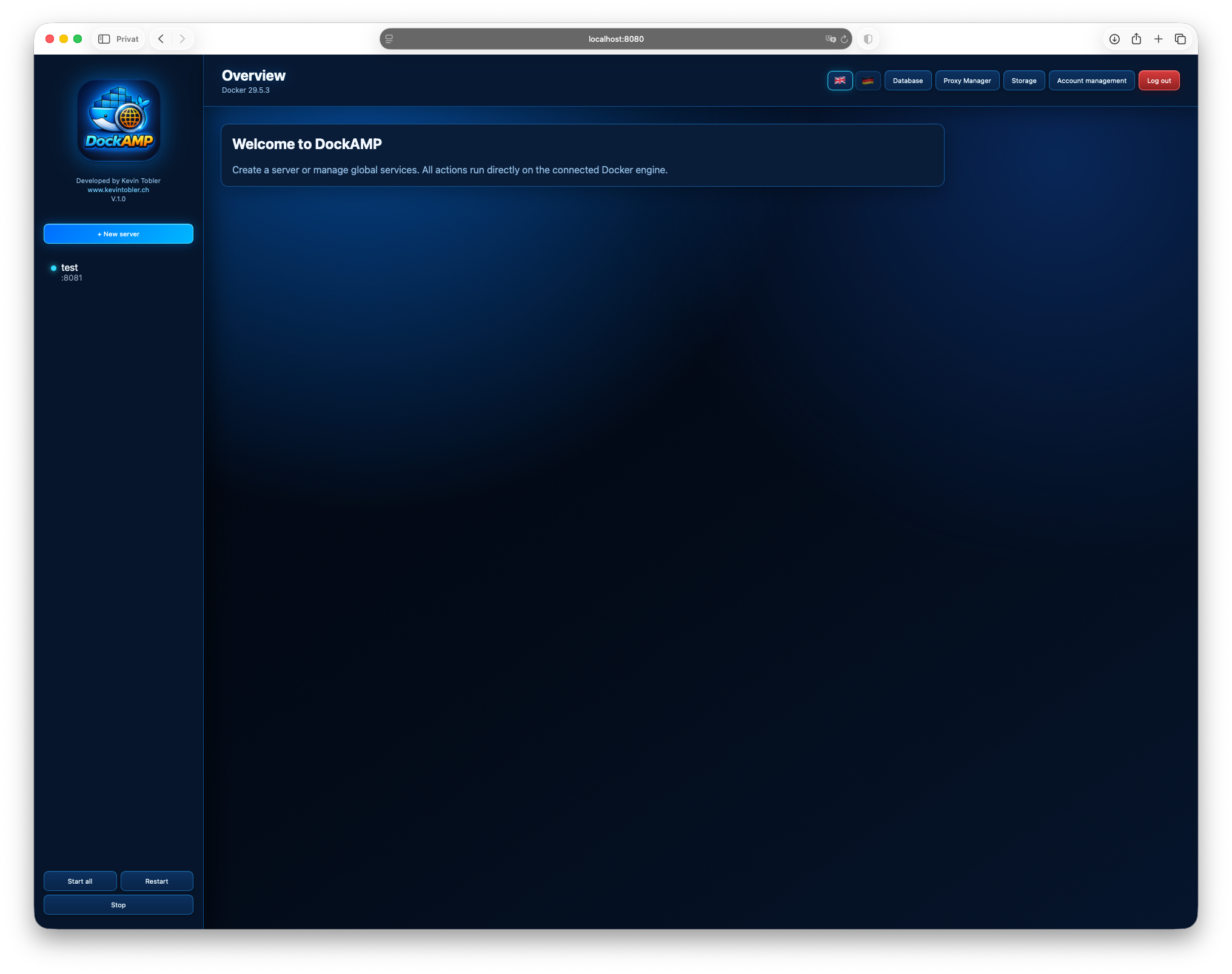 DockAMP Docker Image gallery image