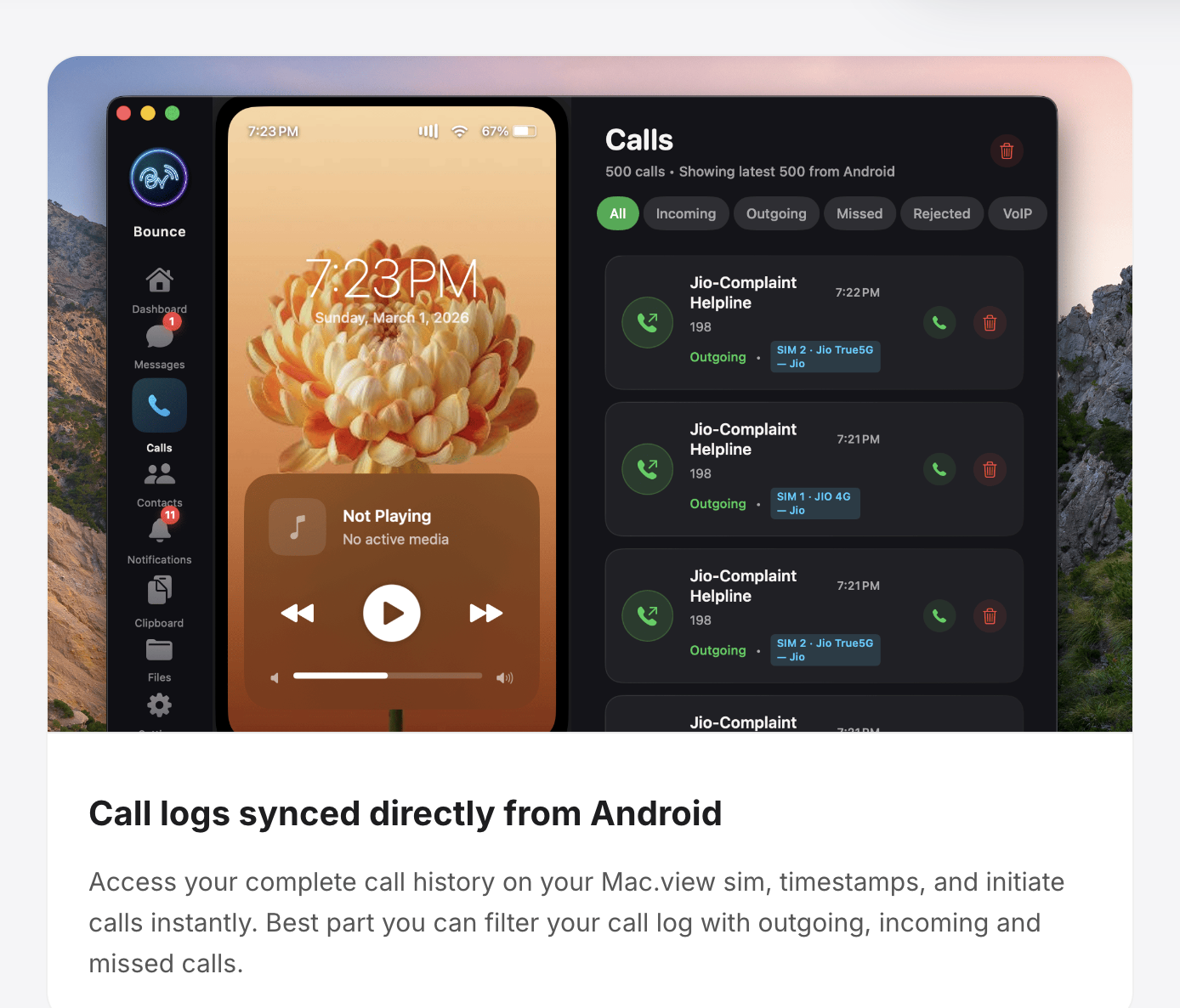 Bounce Connect - Screenshot 3 showing product features and functionality