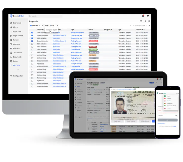 Banner del producto DivulgeTech - Forex CRM Software