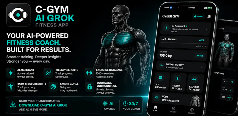 CYBER GYM - AI Gym Tracker (Grok) screenshot 1