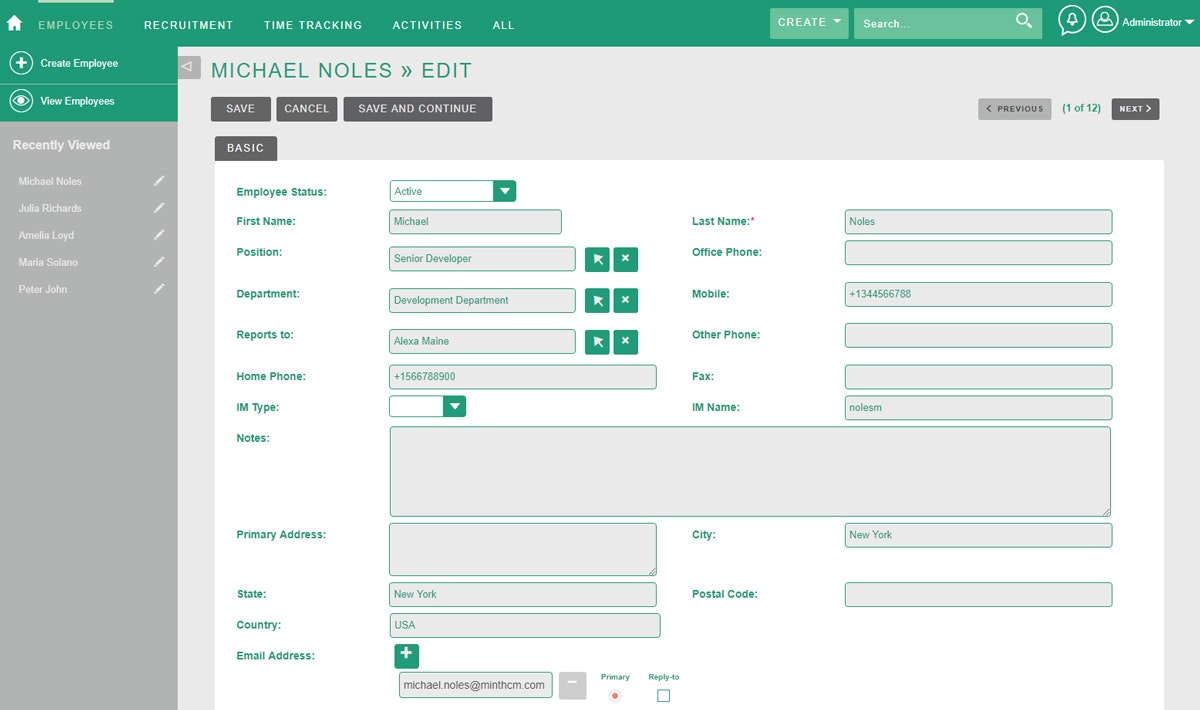 MintHCM gallery image