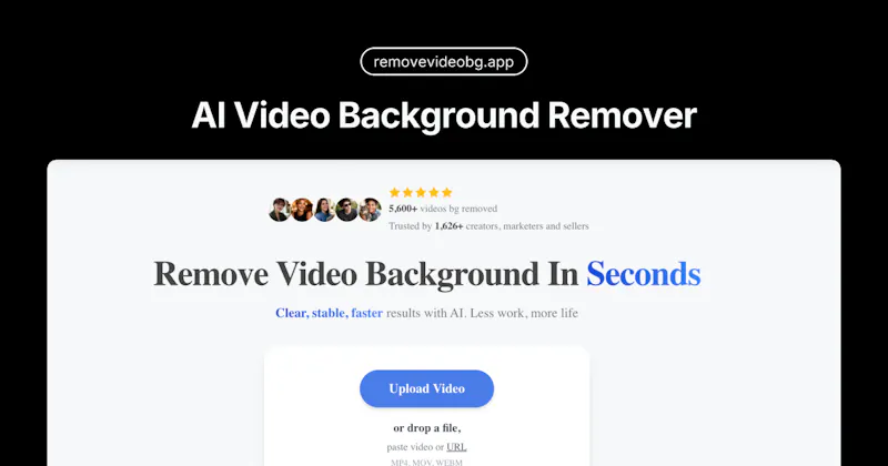 Video Background Remover screenshot 1