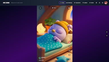 MOONK - Platform for AI-video content gallery image