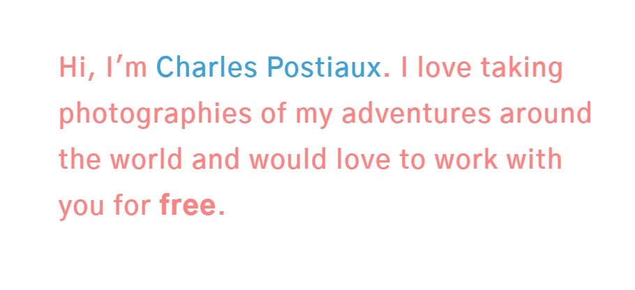 Can I be your FREE photographer? gallery image