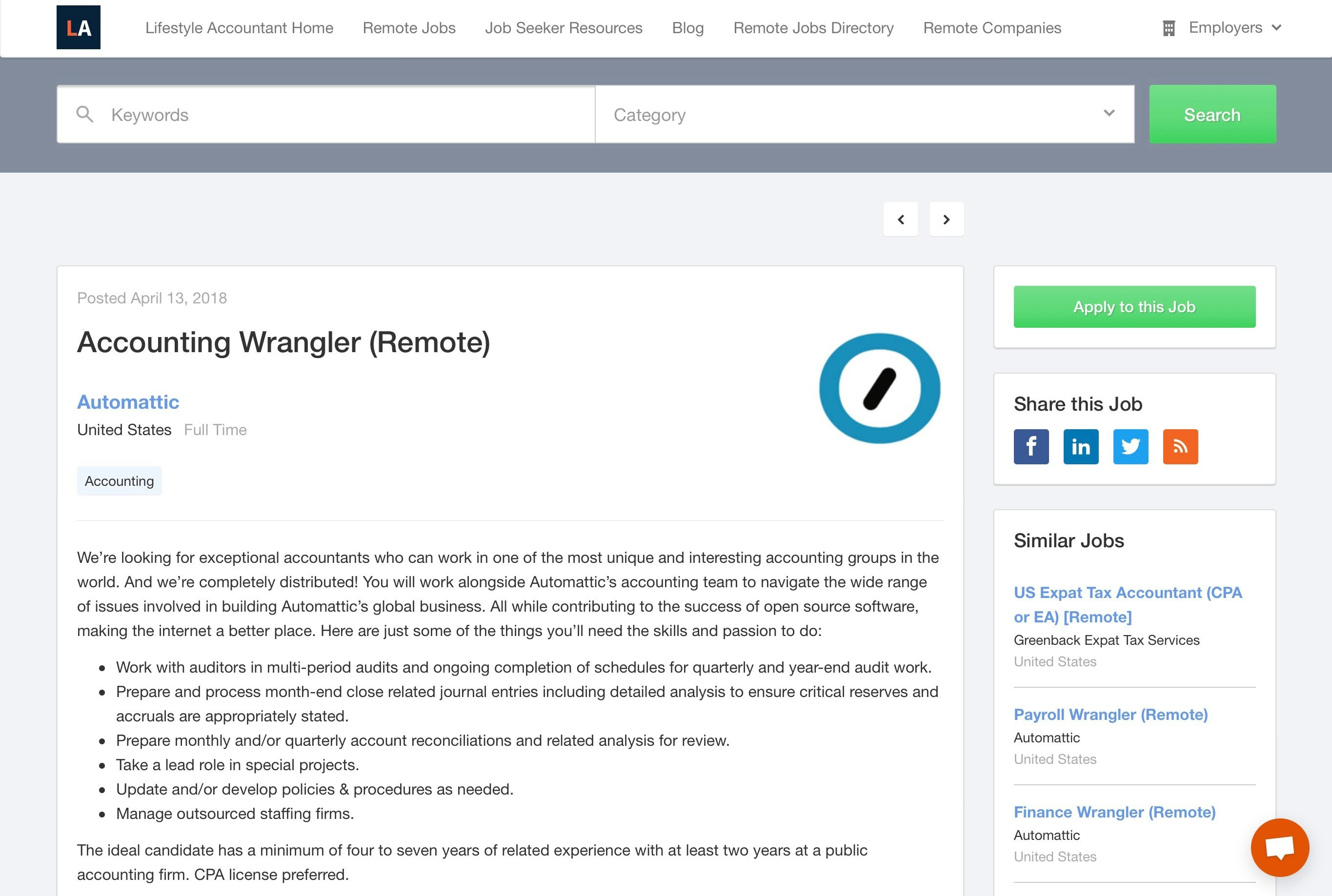 Lifestyle Accountant Jobs gallery image