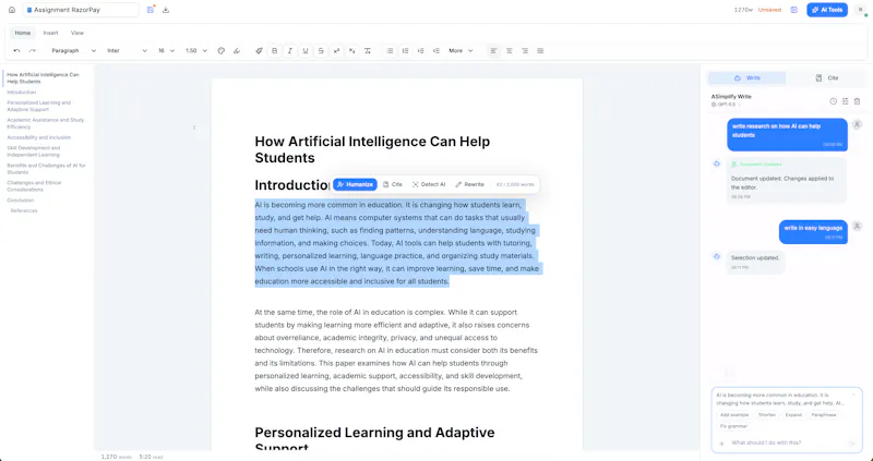 Assignments Simplify screenshot 2