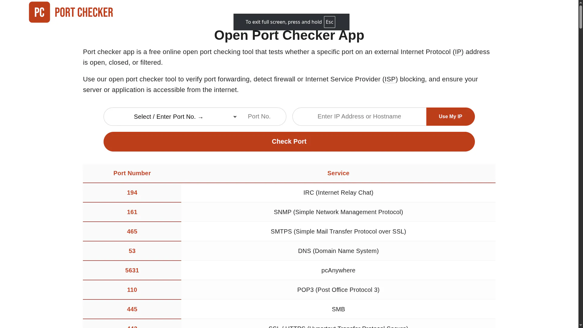 Port Checker App gallery image