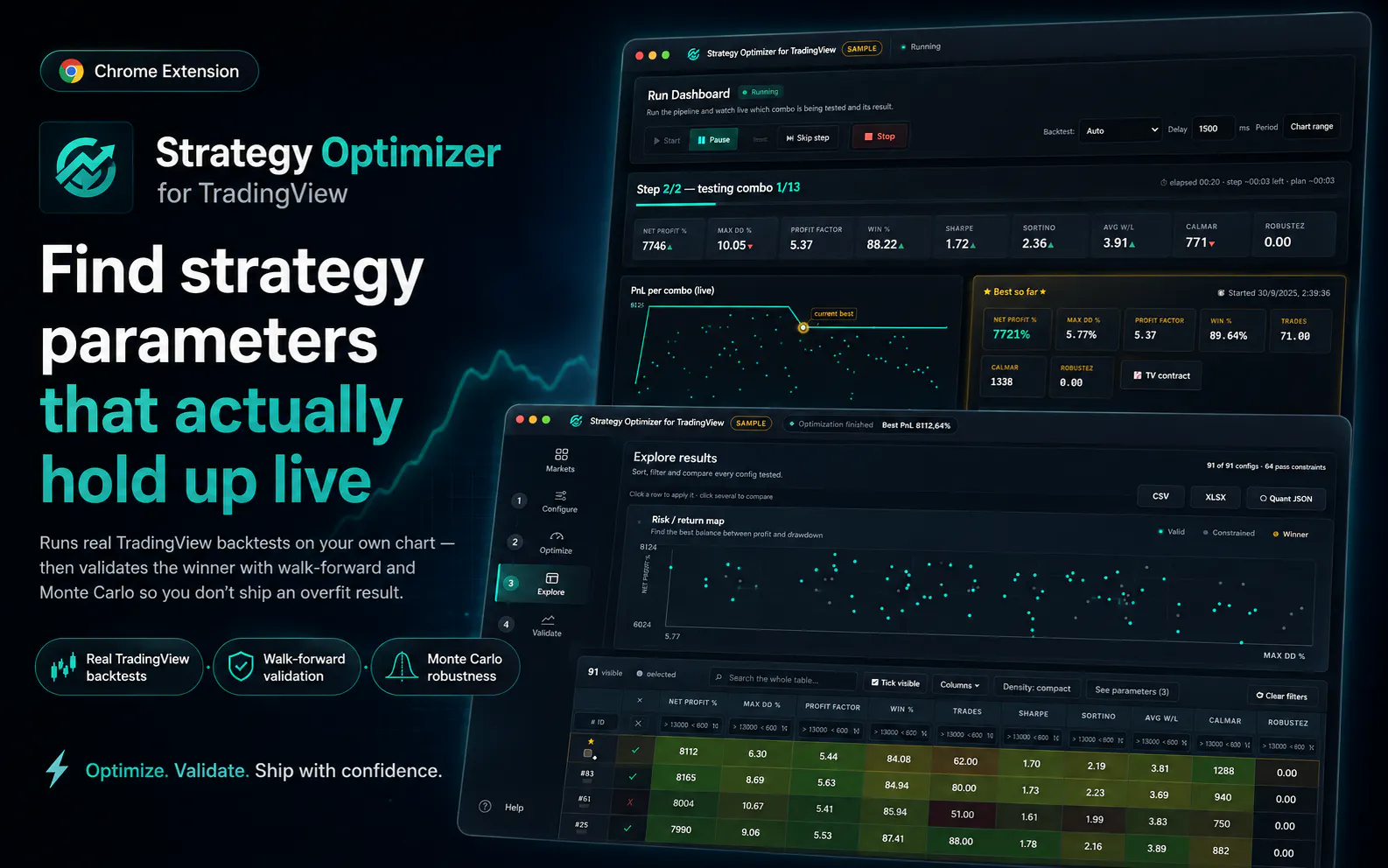 Strategy Optimizer for TradingView gallery image