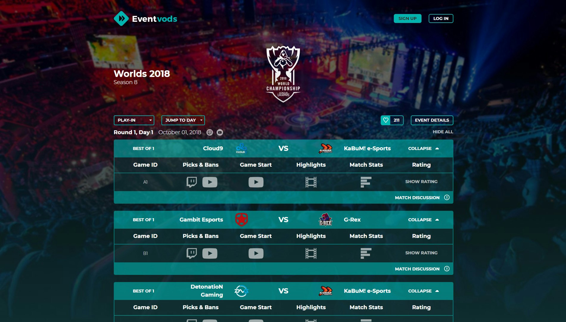 Eventvods - esports on demand gallery image