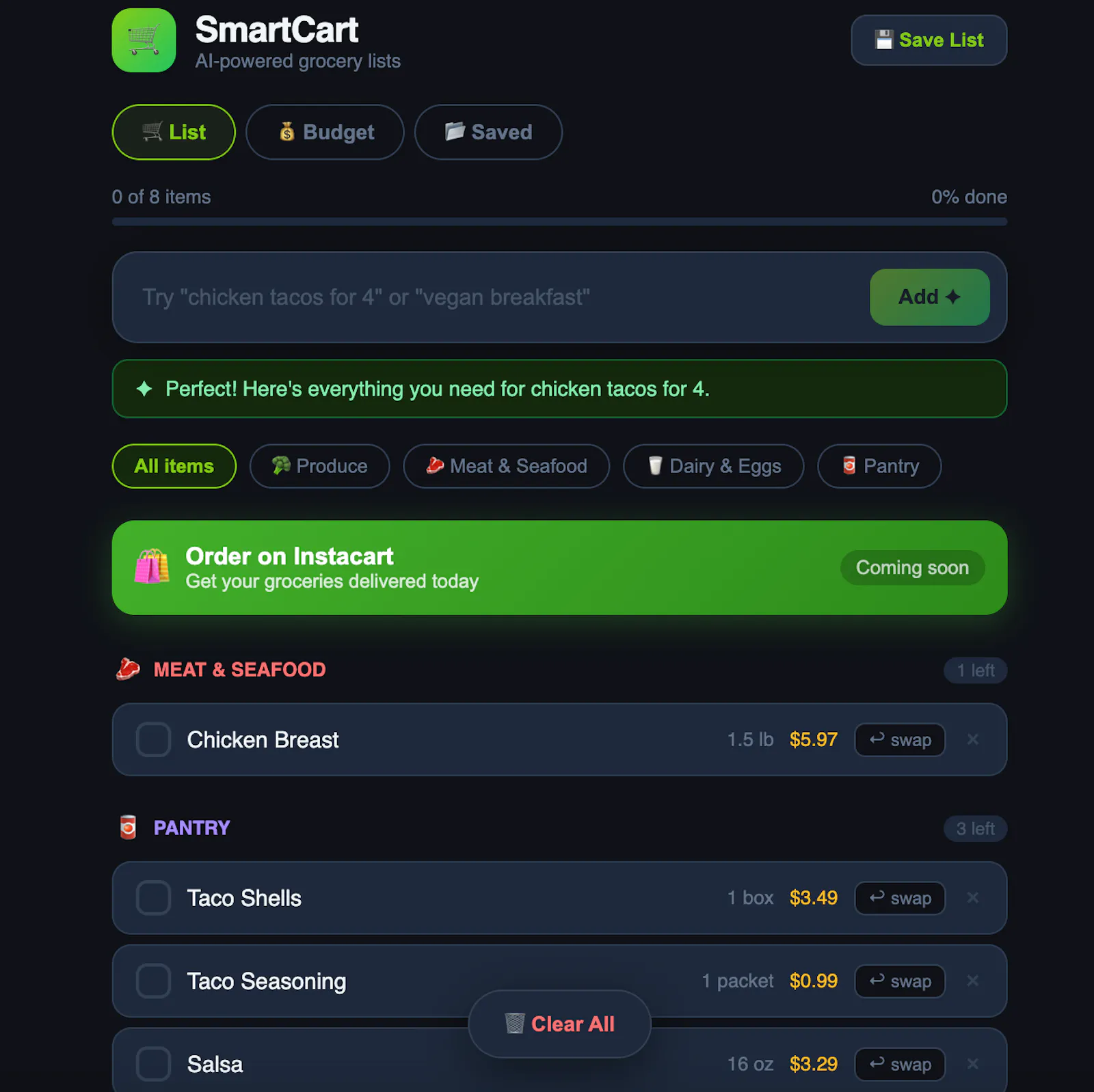 SmartCart — Grocery Lists That Think screenshot 7