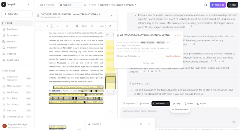 Vaquill AI - Legal Suit for law firms screenshot 4