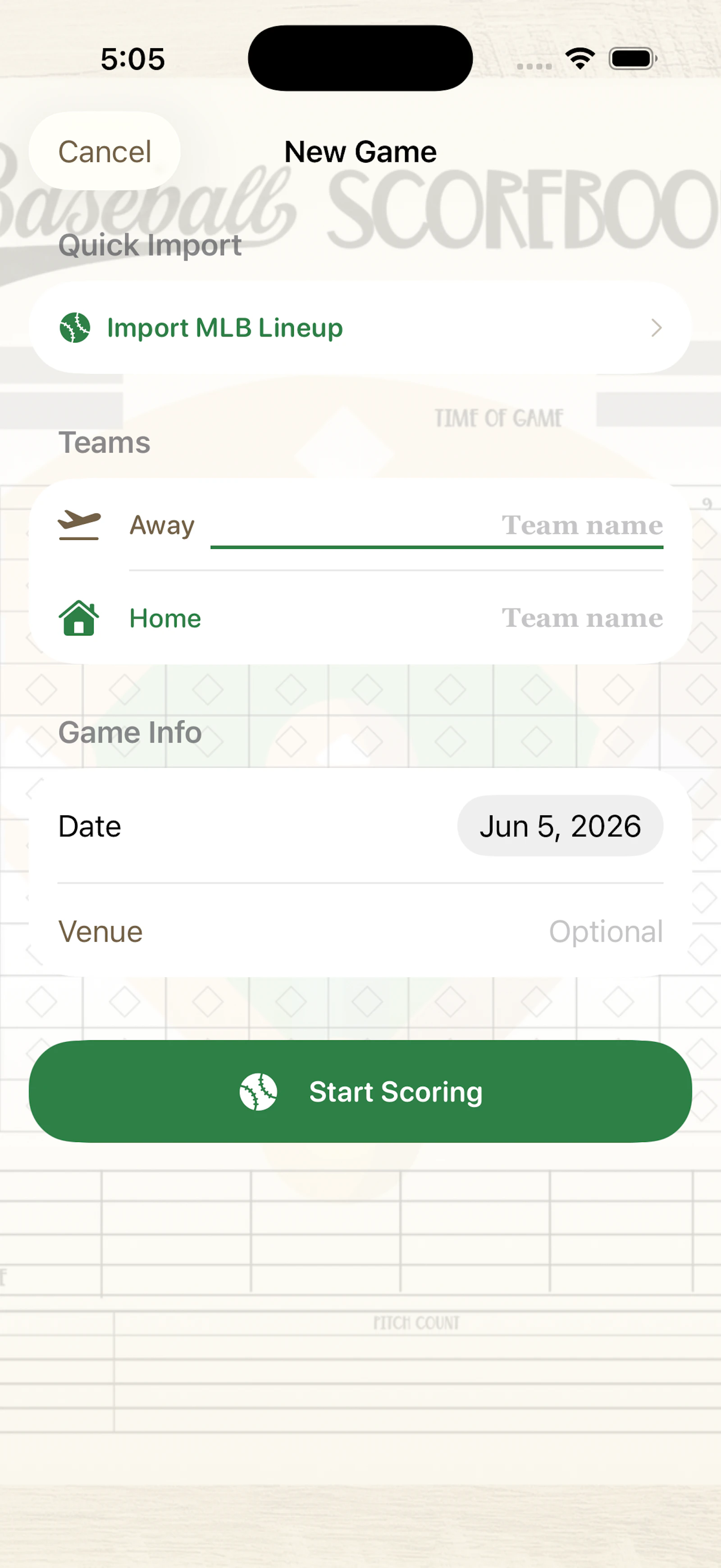 Baseball Scorecard Classic screenshot 14