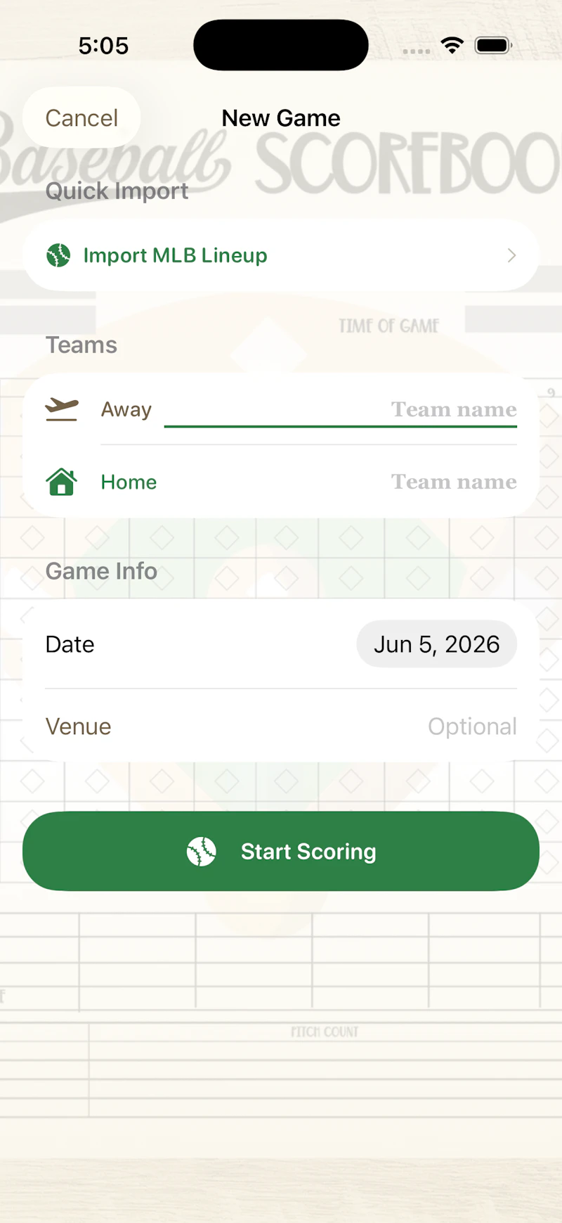 Baseball Scorecard Classic screenshot 14