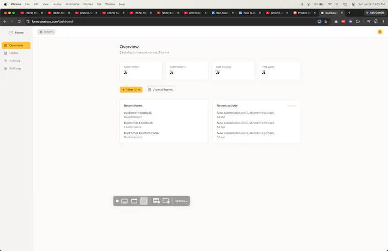 Formy screenshot 2