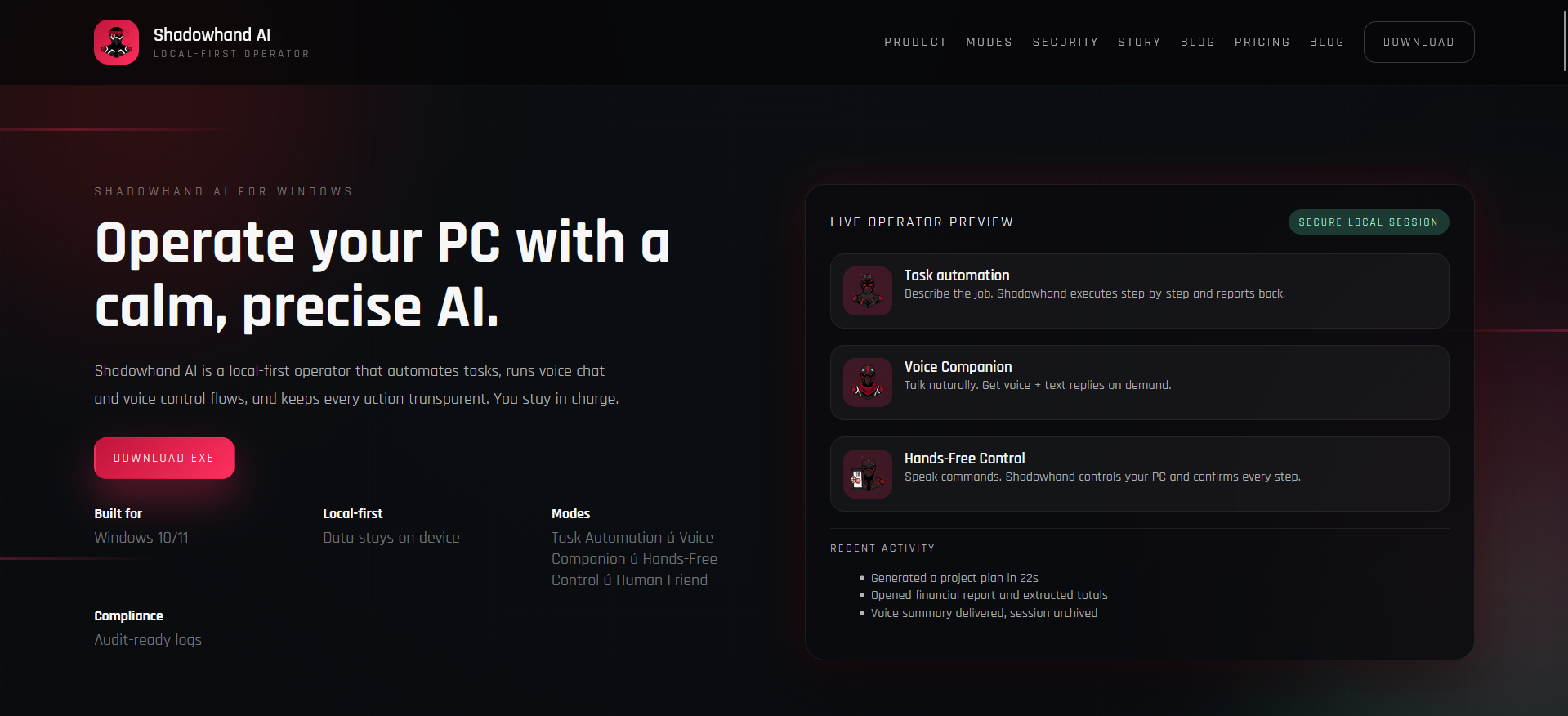 ShadowHand AI gallery image