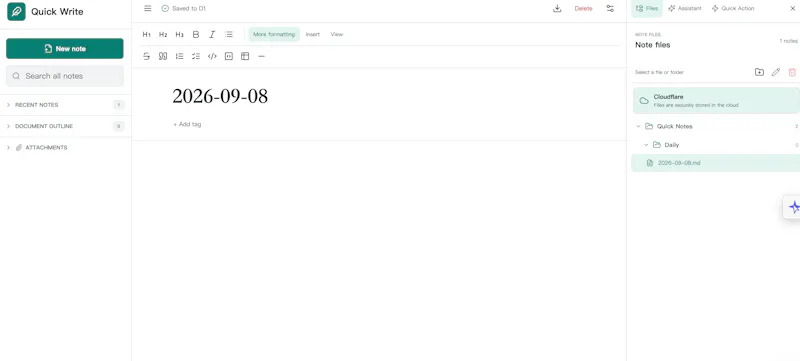 Quick Write screenshot 1