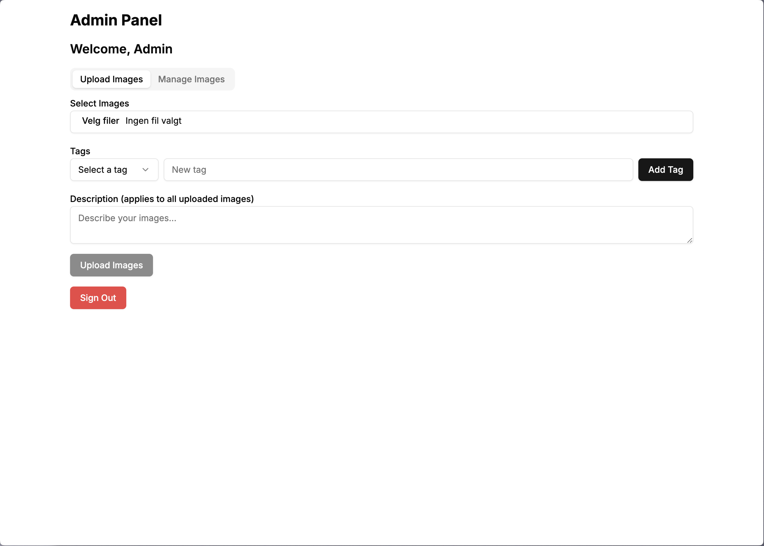 Mídia 2 de Open source photography portfolio - Hosted photography portfolio, with custom admin panel