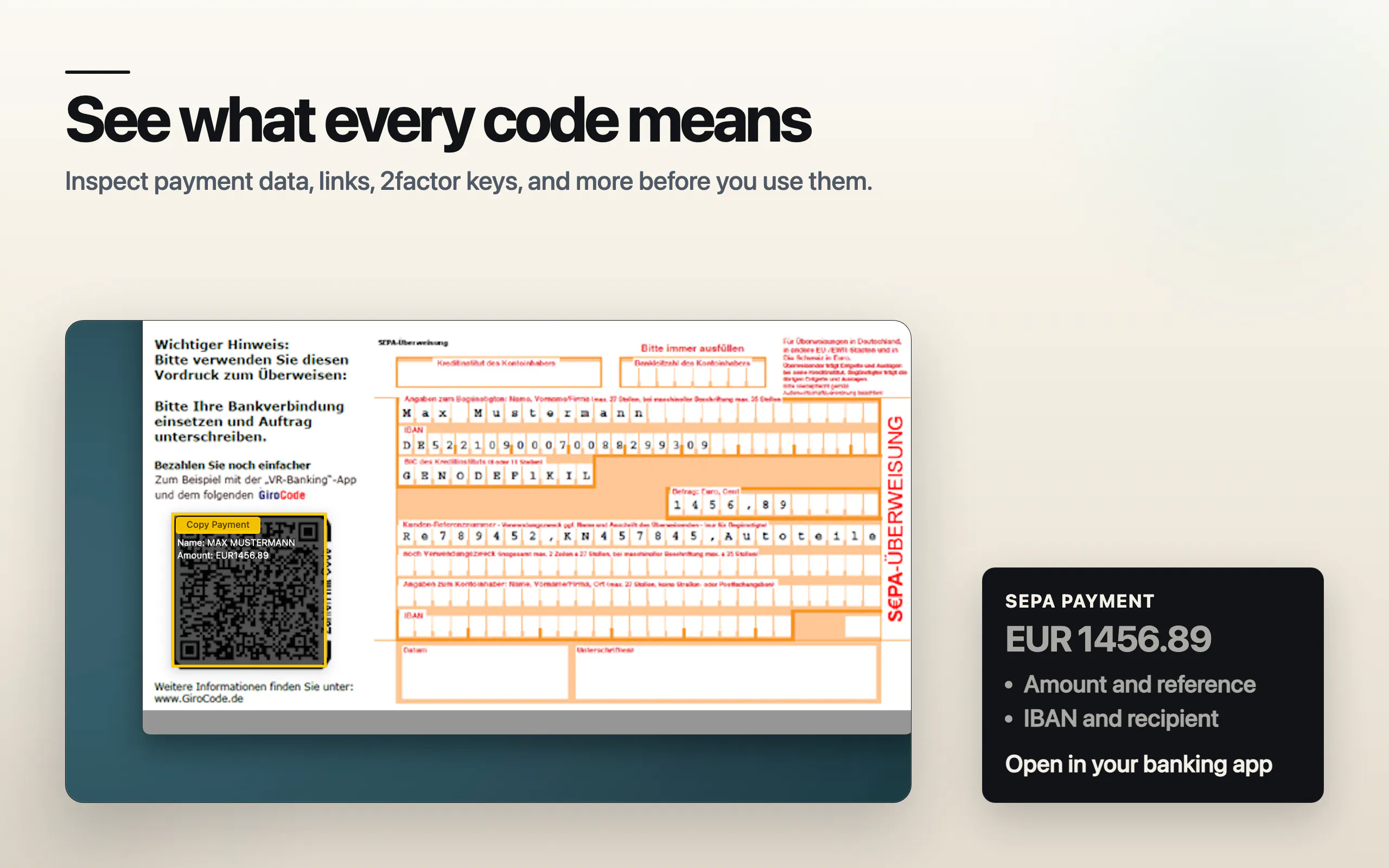 ScanCode screenshot