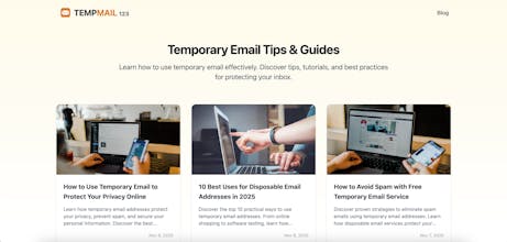 TempMail123 gallery image