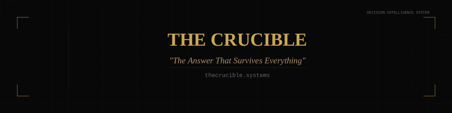 The AI That Earns Its Answers logo