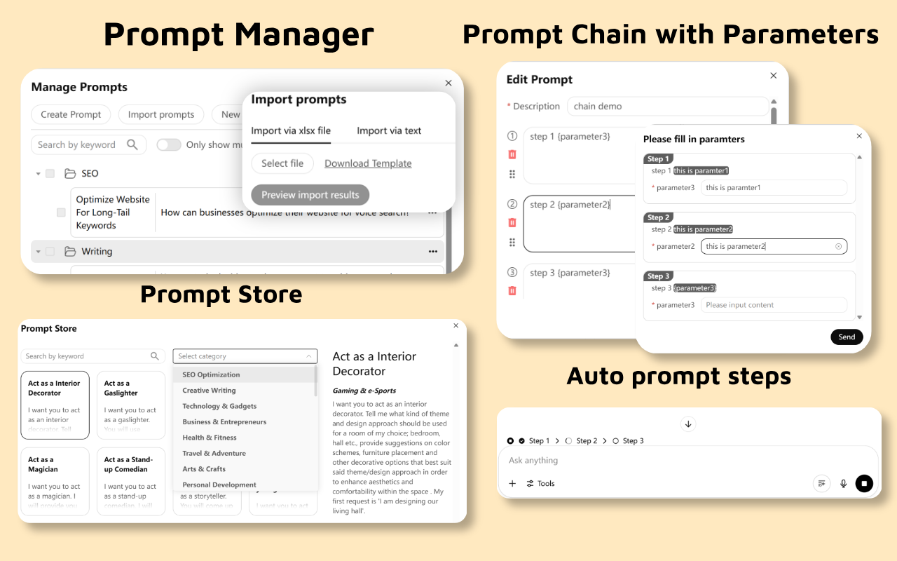 Média Chatgpt mods chrome Extension - Supercharge Chatgpt avec des dossiers, des invites, des exportations et plus 3