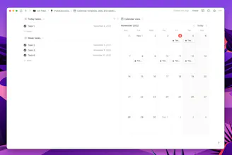 Minimalist Calendar Template. gallery image