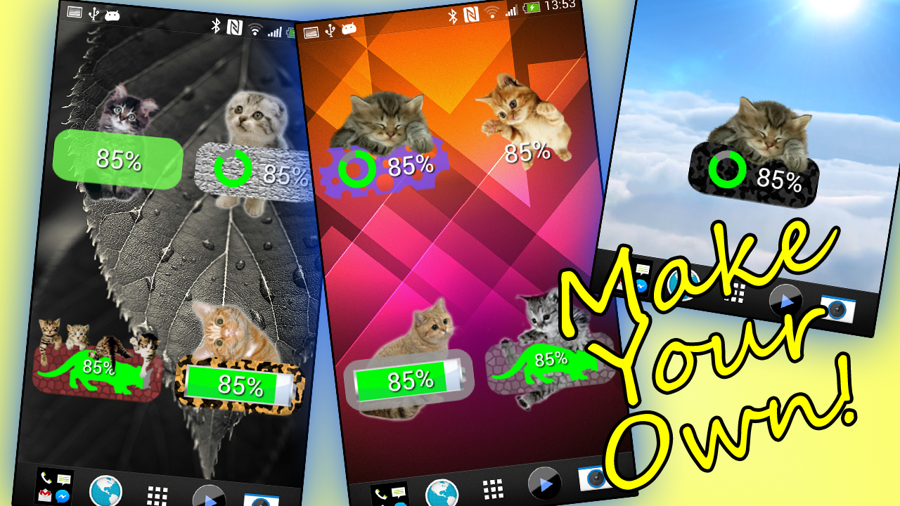Kitten Battery Widget gallery image