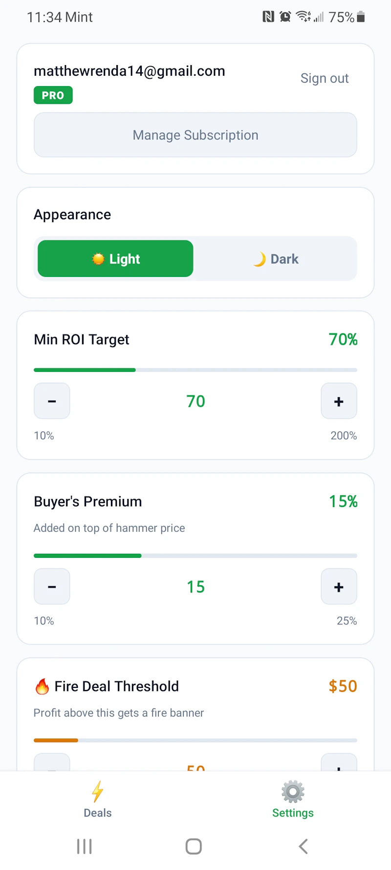 BidMax screenshot 2