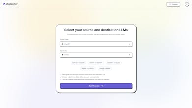 ChatGPT to Gemini chat transfer tool gallery image
