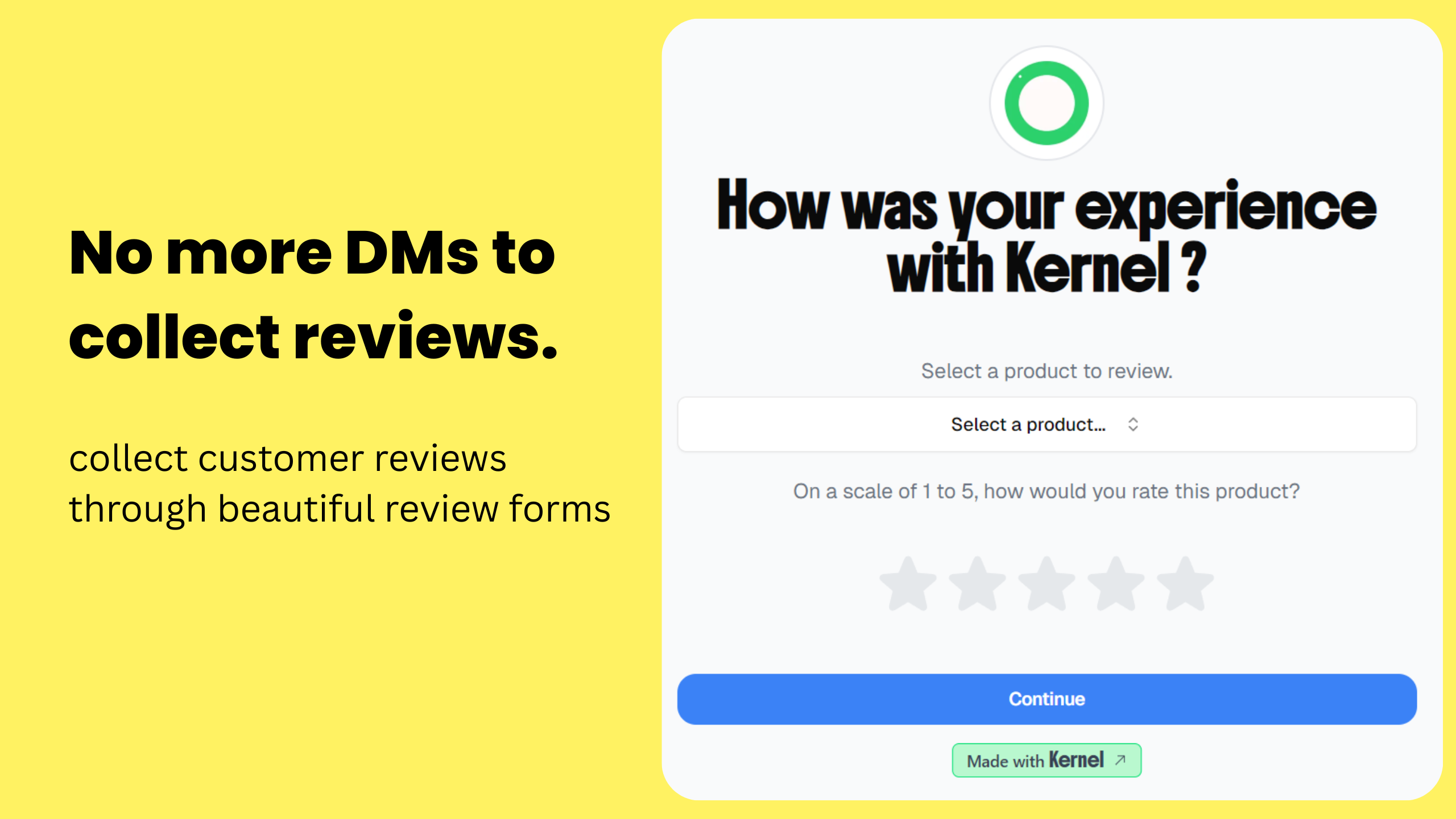 Kernel App - Screenshot 3 showing product features and functionality