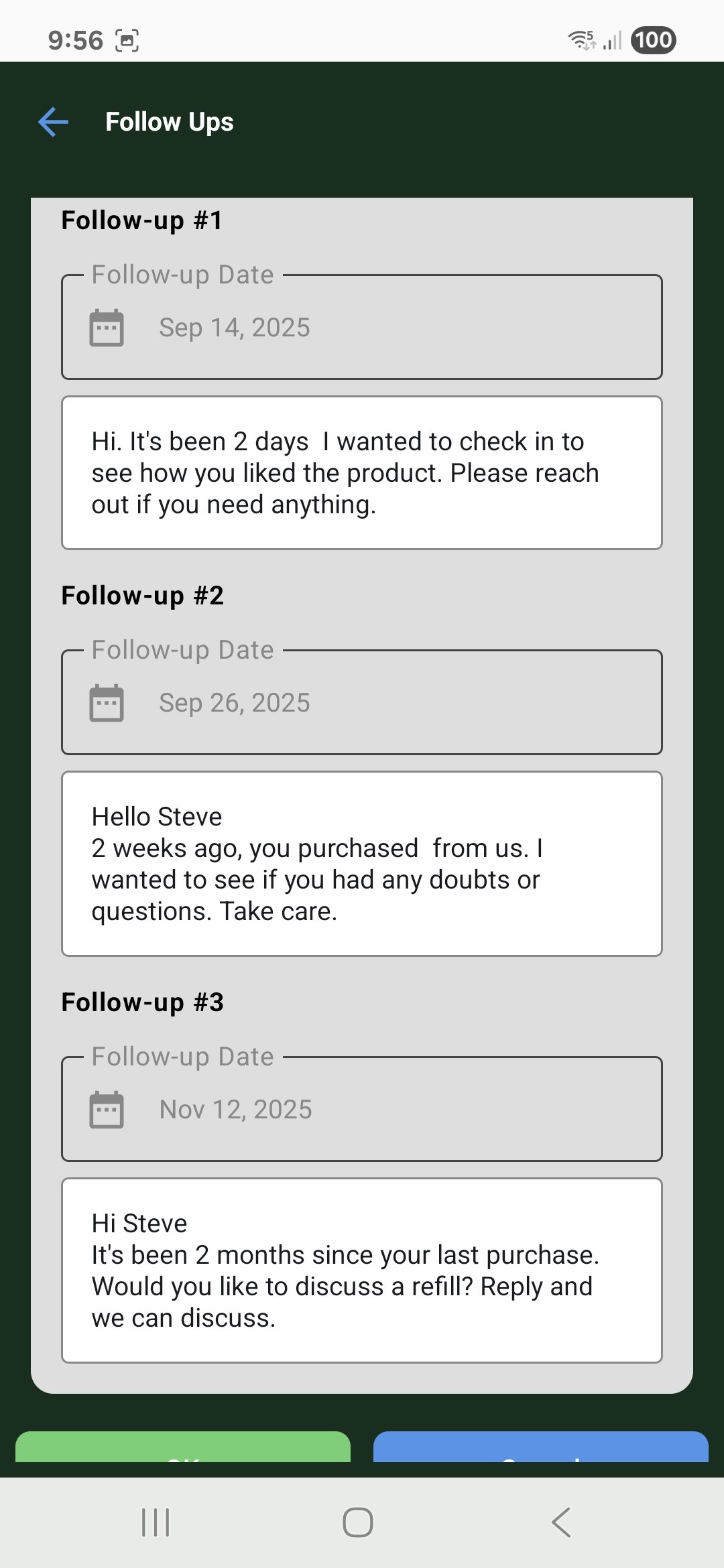 Follow Up's Launch gallery image