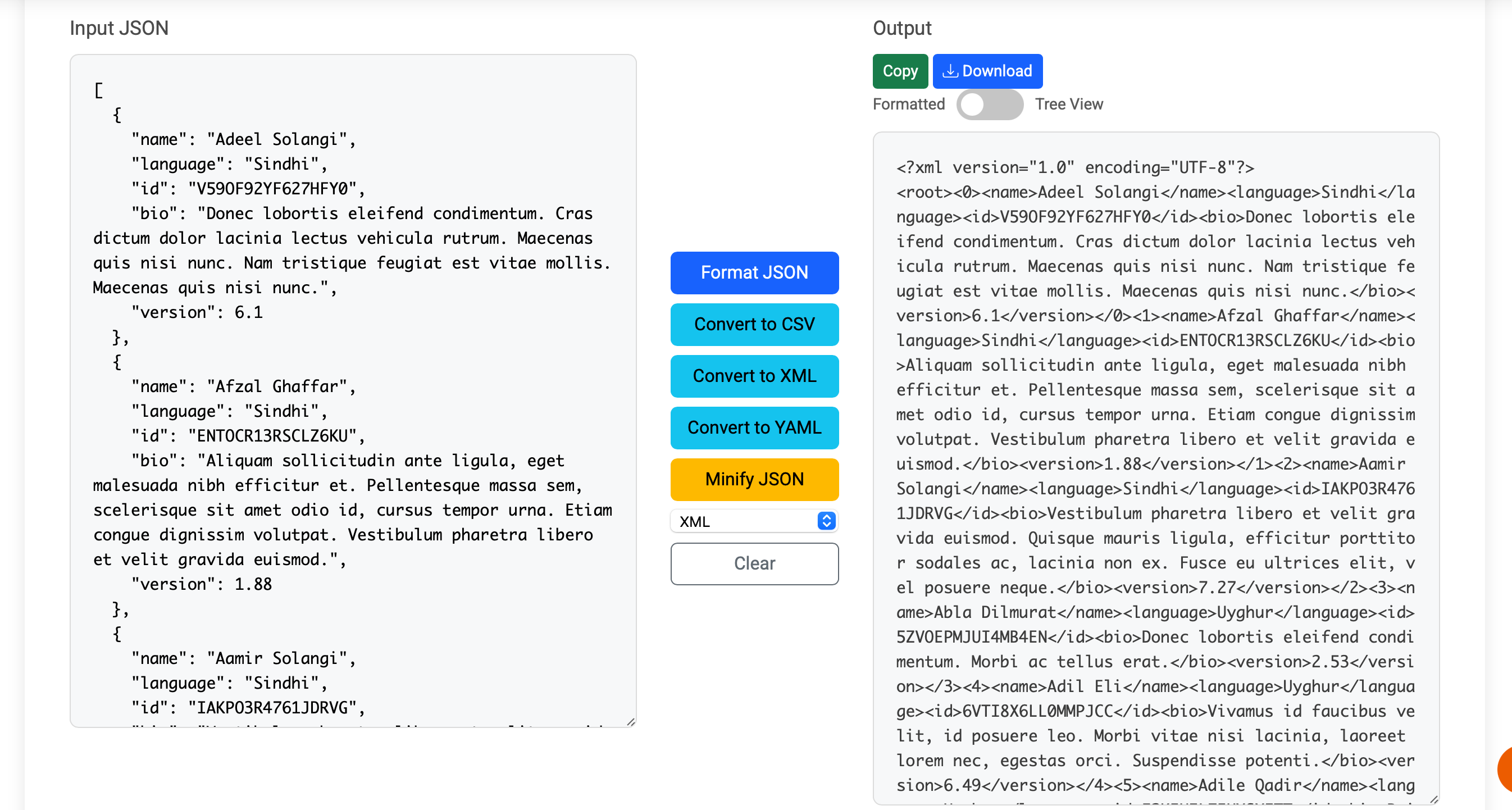 JSON -Tools: Format, konvertieren und visualisieren Medien 3