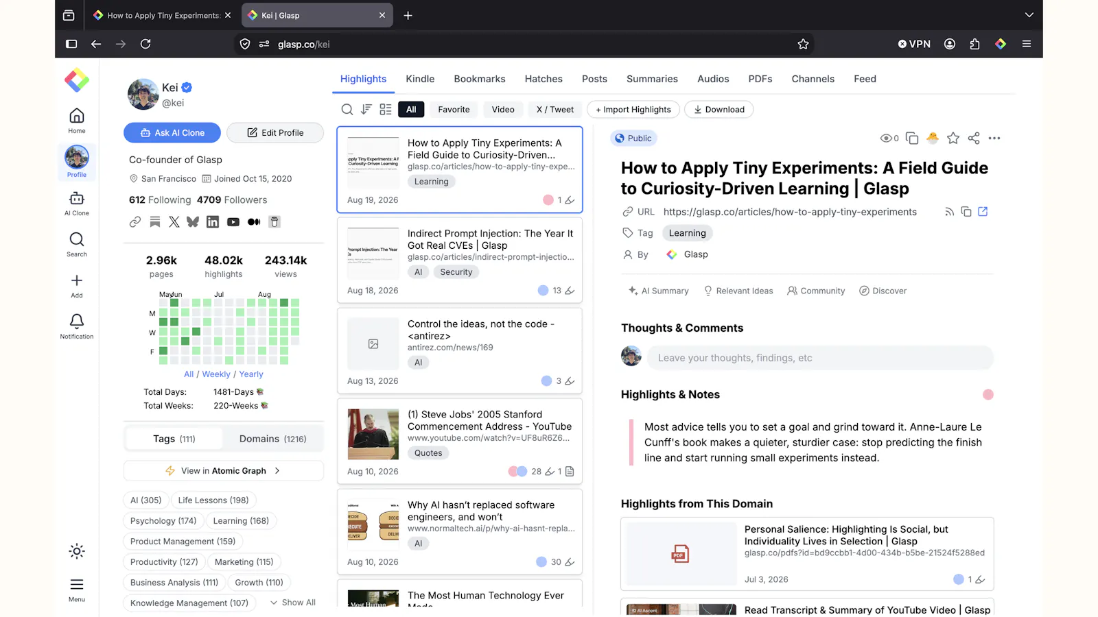 Glasp for Firefox screenshot 3