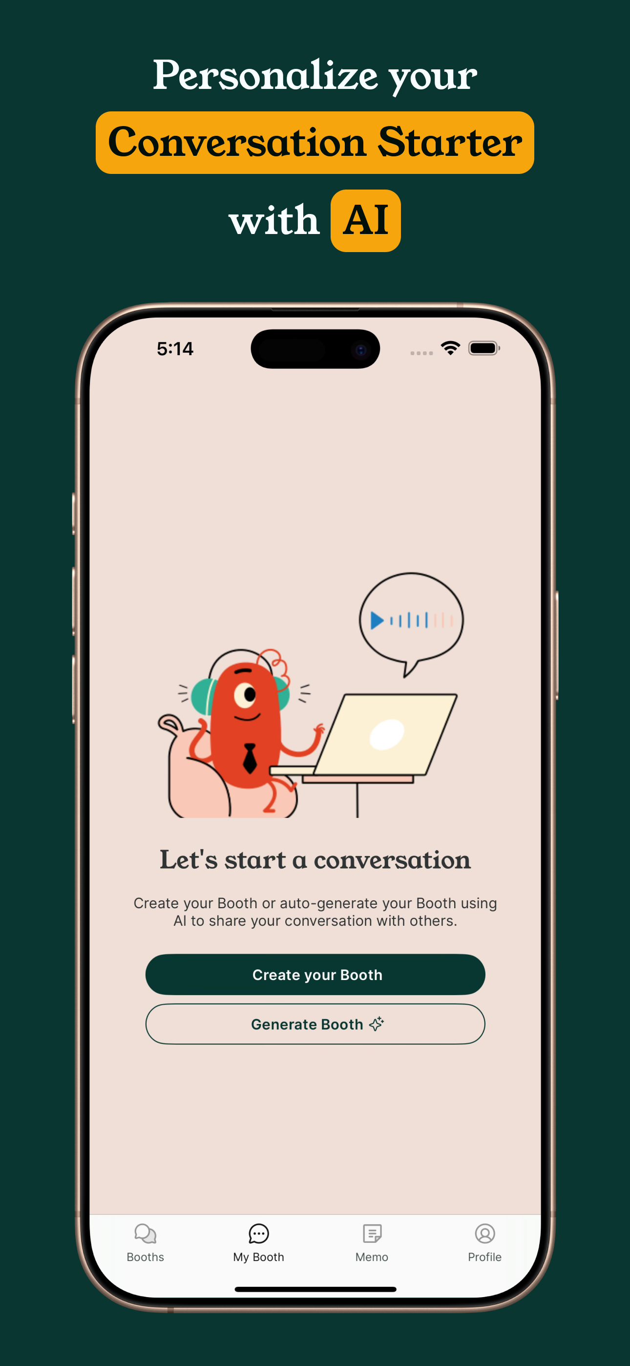 Chatterbooth v0.6 - Main product screenshot demonstrating key features and user interface