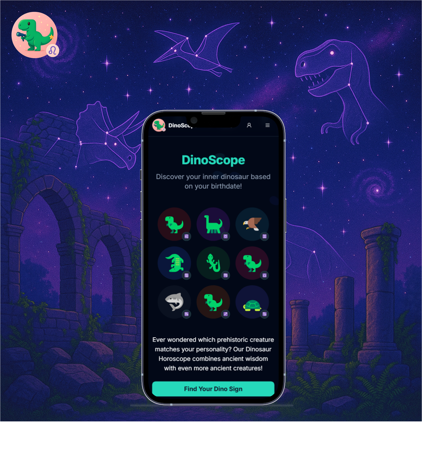 Mídia 4 de Dinoscópio - Qual é o seu signo do zodíaco pré -histórico?